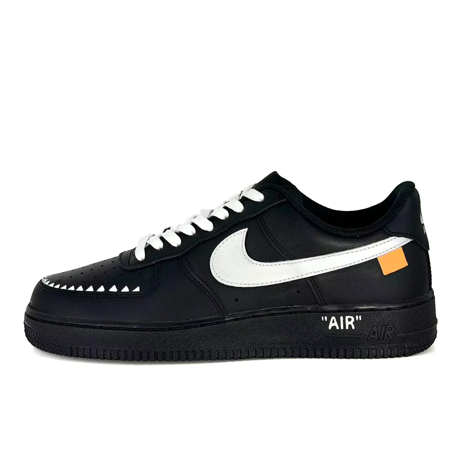 Nike Кроссовки для скейтбординга Air Force 1 Black Warrior, Black Shark Fish Leather, устойчивые к истиранию и скольжению, низкие
Nike Кроссовки для скейтбординга Air Force 1 Black Warrior, Black Shark Fish Leather, устойчивые к истиранию и скольжению, низкие