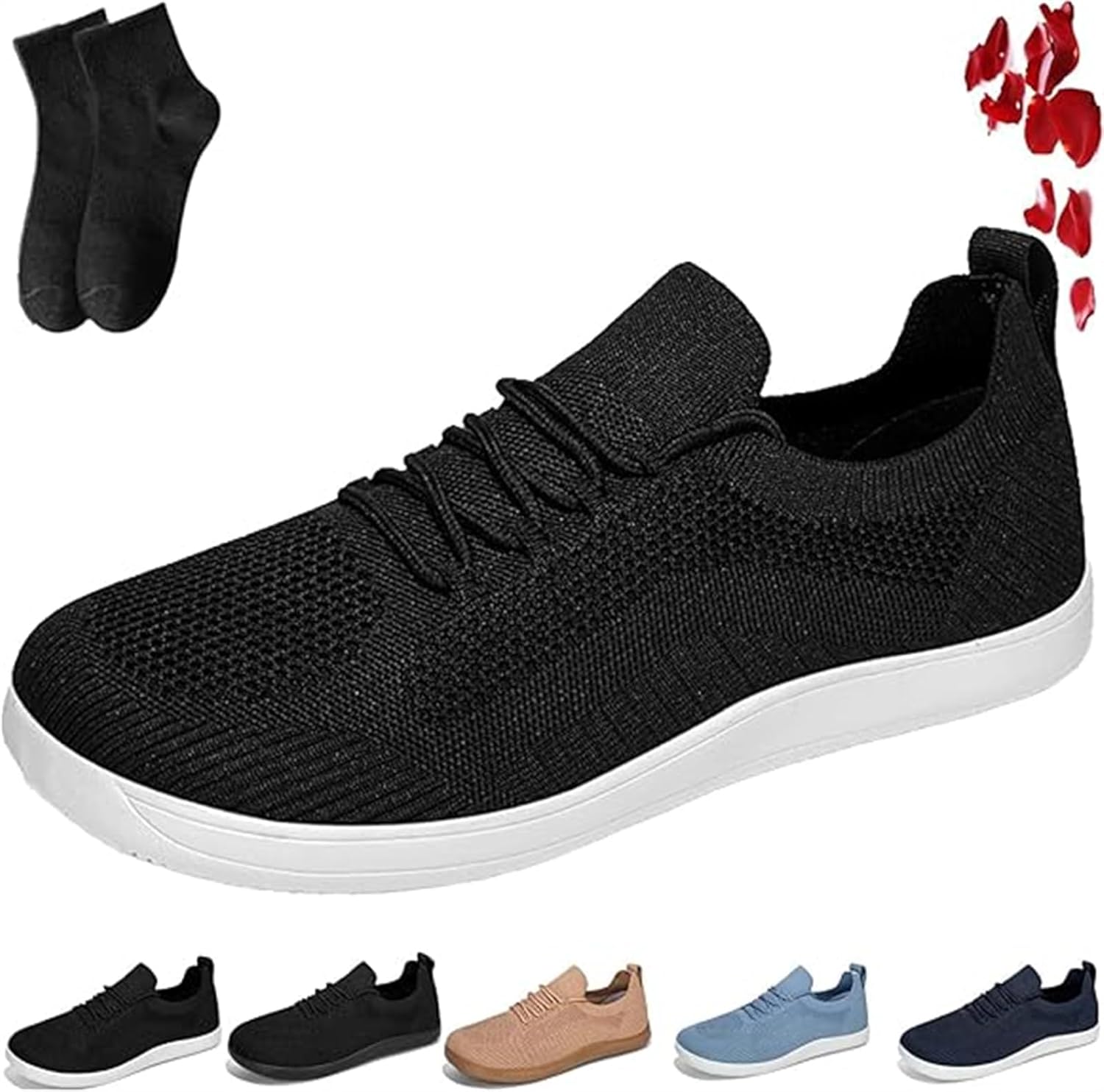 Essence обувь для женщин и мужчин, комфортные гибридные кроссовки, широкие минималистичные кроссовки для ходьбы, дышащие повседневные, мягкая вязка с широким носком Generic, белый/черный
Essence обувь для женщин и мужчин, комфортные гибридные кроссовки, широкие минималистичные кроссовки для ходьбы, дышащие повседневные, мягкая вязка с широким носком Generic, белый/черный