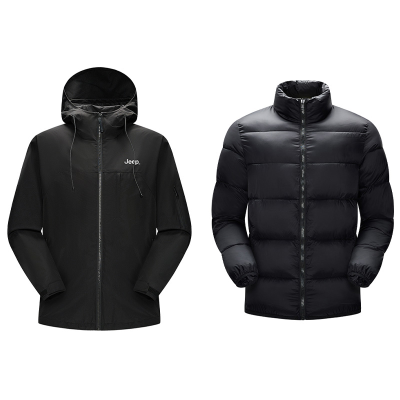 Jeep Унисекс пуховик, Black Two-Piece Set
Jeep Унисекс пуховик, Black Two-Piece Set