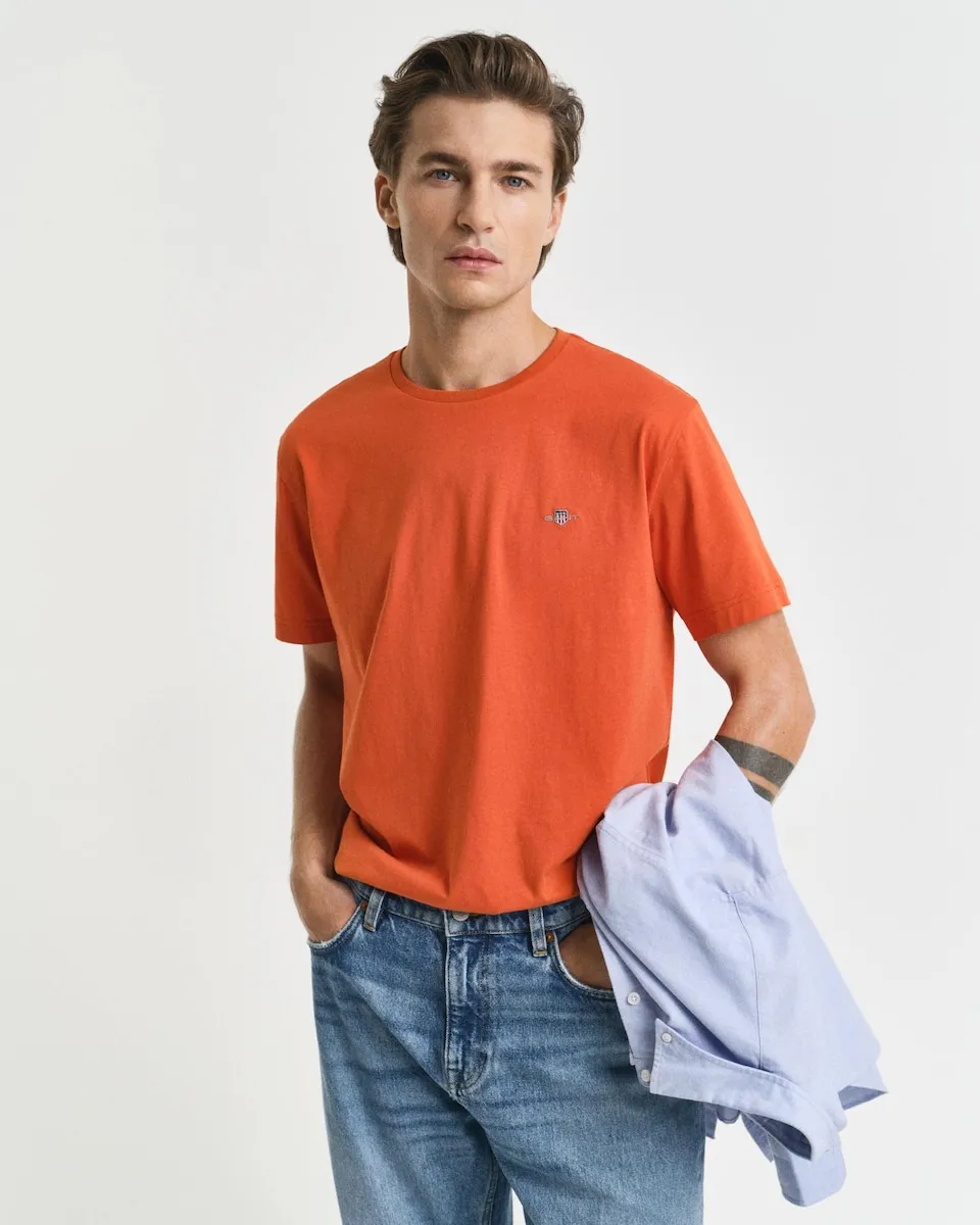 Футболка для мужчин с коротким рукавом и круглым вырезом Gant, оранжевый
Футболка для мужчин с коротким рукавом и круглым вырезом Gant, оранжевый