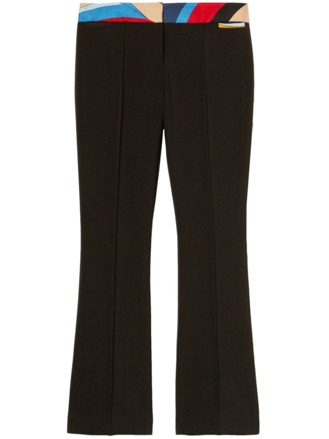 PUCCI укороченные брюки с абстрактным принтом, черный 
PUCCI укороченные брюки с абстрактным принтом, черный