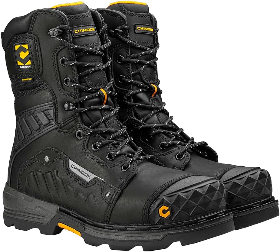 Рабочие водонепроницаемые ботинки Chinook Footwear Scorpion 23 см с композитным носком для промышленного и строительного применения, черный
Рабочие водонепроницаемые ботинки Chinook Footwear Scorpion 23 см с композитным носком для промышленного и строительного применения, черный