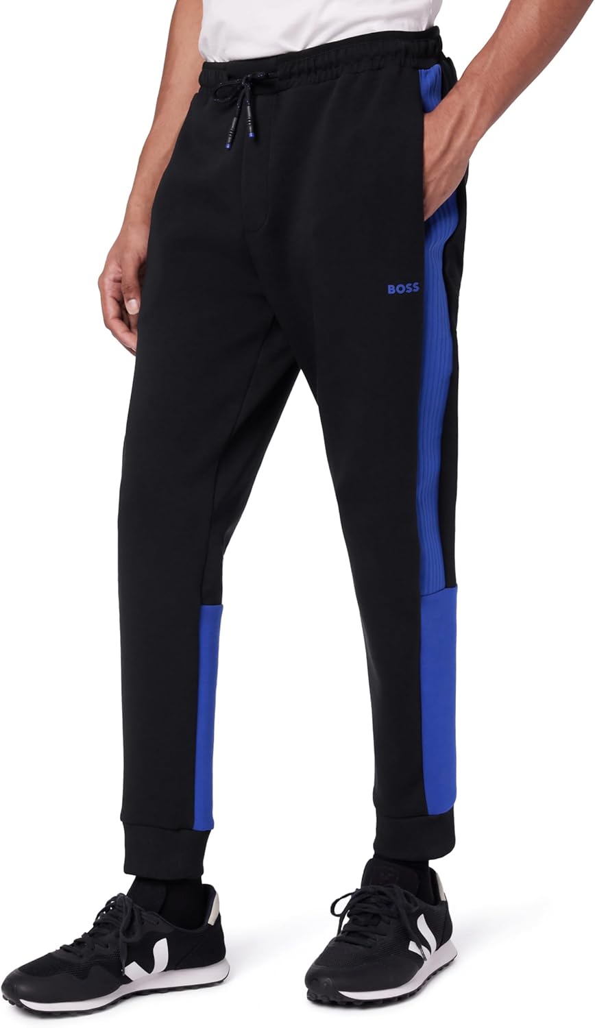 Спортивные брюки-джоггеры с логотипом BOSS Mens Line, Black Soil
Спортивные брюки-джоггеры с логотипом BOSS Mens Line, Black Soil