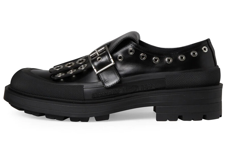 Туфли-монки Alexander Mcqueen с кисточками и пряжкой, черный
Туфли-монки Alexander Mcqueen с кисточками и пряжкой, черный