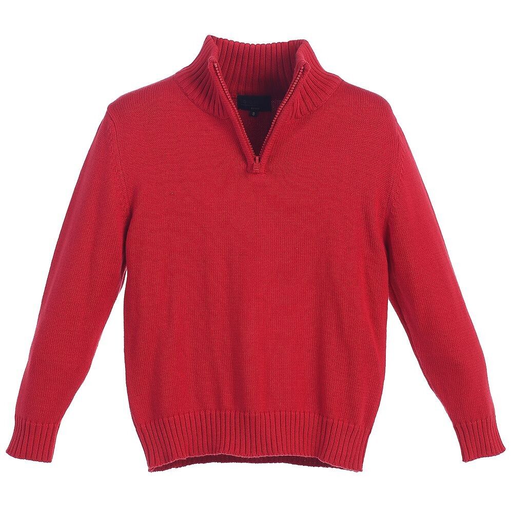 Вязаный свитер Gioberti для мальчиков с половиной молнией из 100% хлопка, красный
Вязаный свитер Gioberti для мальчиков с половиной молнией из 100% хлопка, красный