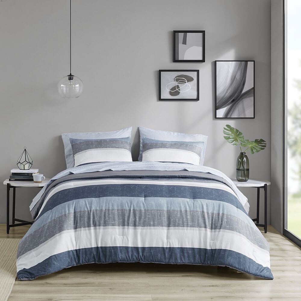 Комплект одеяла в полоску Madison Park Essentials Deacon Modern с простынями, цвет Blue Gray
Комплект одеяла в полоску Madison Park Essentials Deacon Modern с простынями, цвет Blue Gray