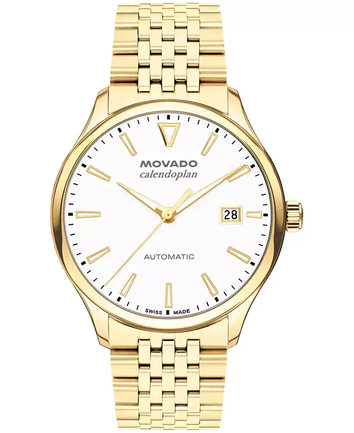 Мужские часы Calendoplan Swiss Automatic с ионным покрытием светло-золотистый стальной корпус, 40 мм Movado
Мужские часы Calendoplan Swiss Automatic с ионным покрытием светло-золотистый стальной корпус, 40 мм Movado