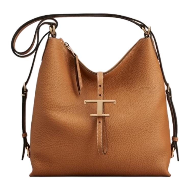 TOD'S Вневременная коричневая кожаная сумка через плечо для женщин 
TOD'S Вневременная коричневая кожаная сумка через плечо для женщин