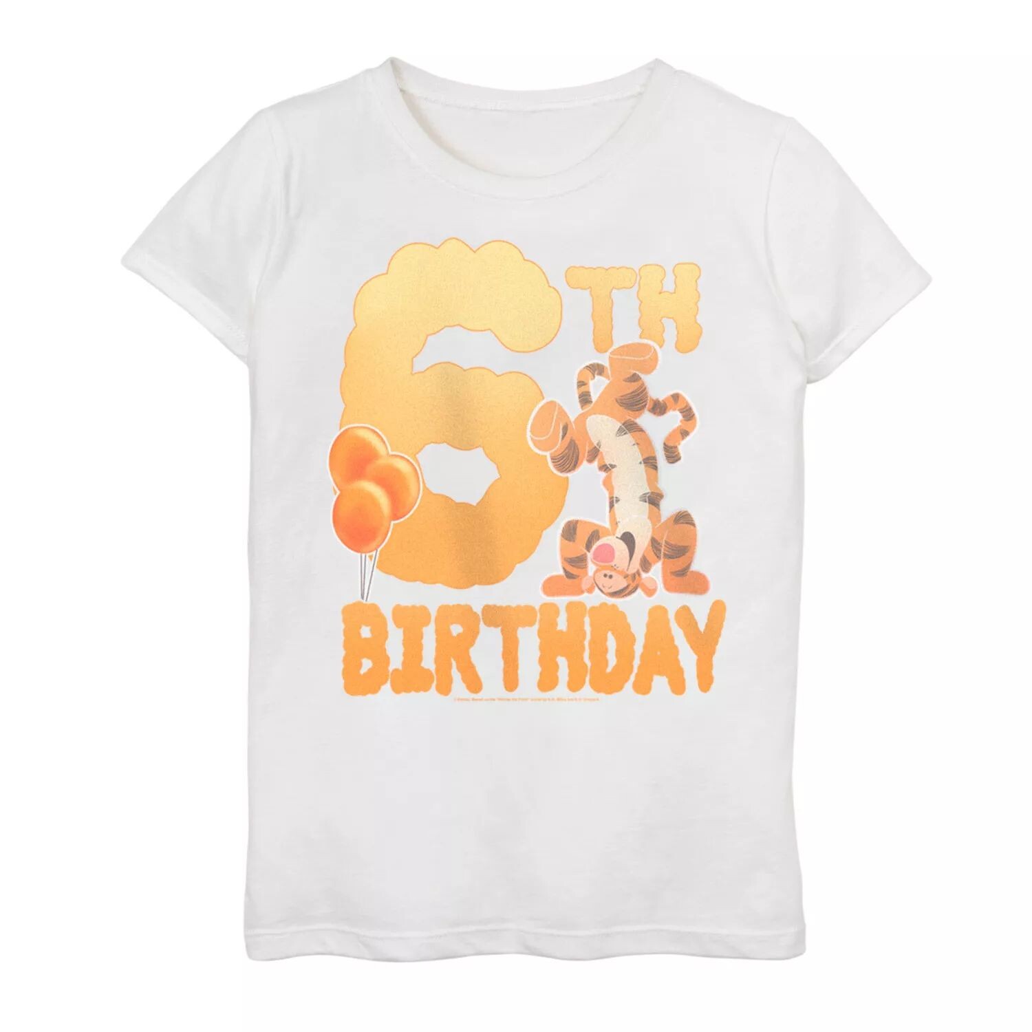 Футболка с изображением тигра на 6-й день рождения для девочек 7–16 лет Disney's Winnie The Pooh Licensed Character
Футболка с изображением тигра на 6-й день рождения для девочек 7–16 лет Disney's Winnie The Pooh Licensed Character
