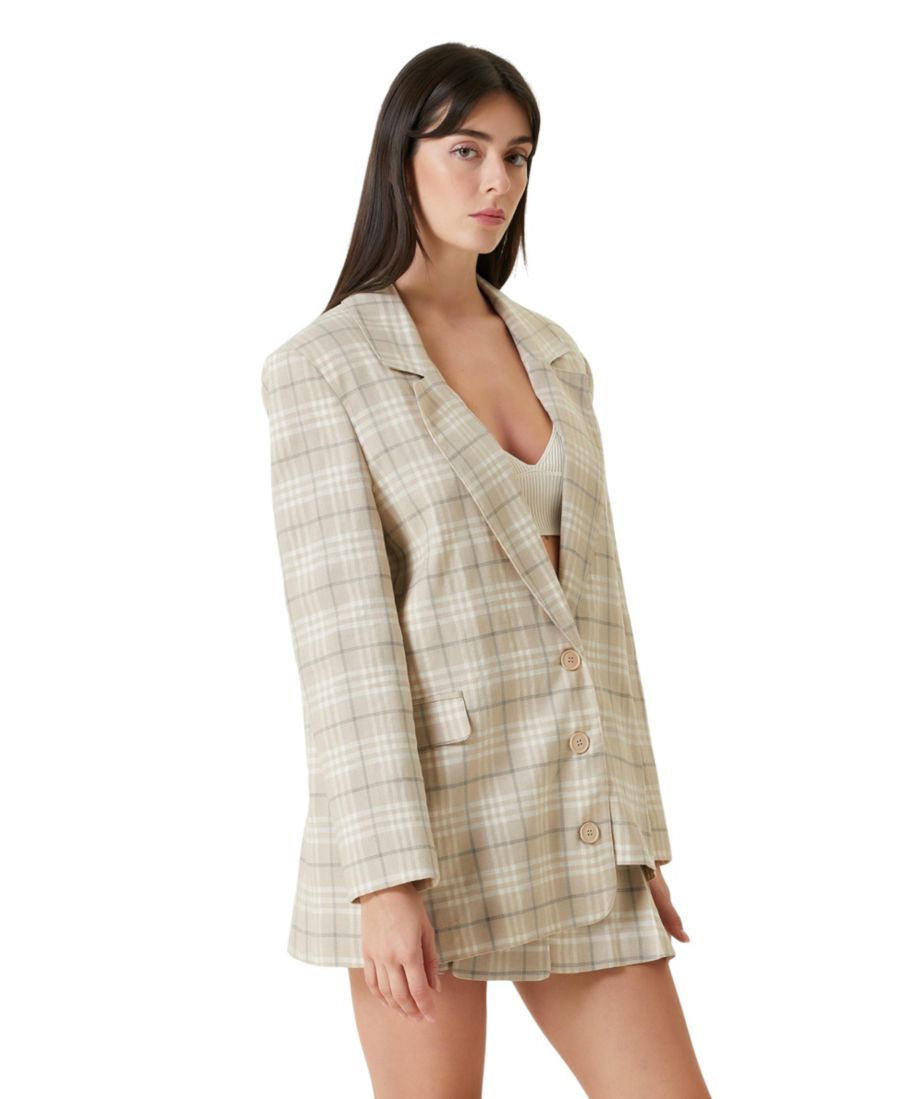 Женский клетчатый блейзер Free Heaven из смесовой льняной ткани PCFG, Fog
Женский клетчатый блейзер Free Heaven из смесовой льняной ткани PCFG, Fog