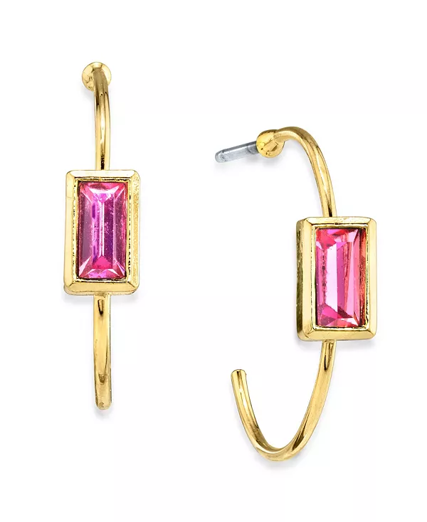 Маленькие серьги-кольца из нержавеющей стали с квадратными кристаллами 14-каратного золота 2028, pink
Маленькие серьги-кольца из нержавеющей стали с квадратными кристаллами 14-каратного золота 2028, pink