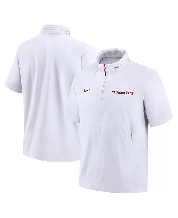 Мужская белая худи-полузипка Alabama Crimson Tide 2024 Sideline Coach с короткими рукавами Nike
Мужская белая худи-полузипка Alabama Crimson Tide 2024 Sideline Coach с короткими рукавами Nike