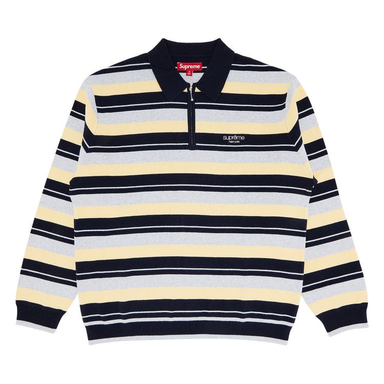 Поло Supreme Stripe Zip Long-Sleeve Polo, Navy
Поло Supreme Stripe Zip Long-Sleeve Polo, Navy