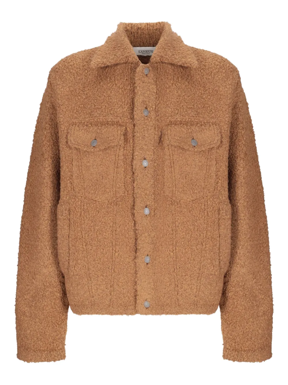 Фактурная куртка-рубашка на пуговицах Laneus, коричневый
Фактурная куртка-рубашка на пуговицах Laneus, коричневый