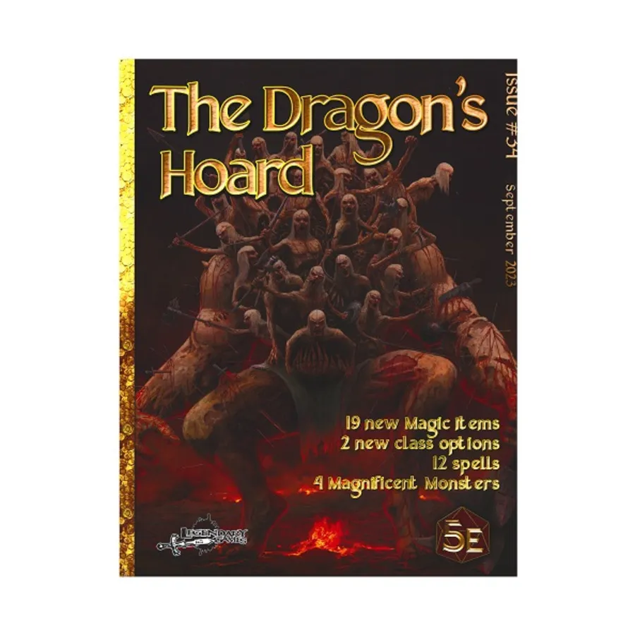 Dragon's Hoard - Issue #34, Dungeons & Dragons (5th Edition) - Dragon's Hoard (Legendary Games), мягкая обложка
Dragon's Hoard - Issue #34, Dungeons & Dragons (5th Edition) - Dragon's Hoard (Legendary Games), мягкая обложка