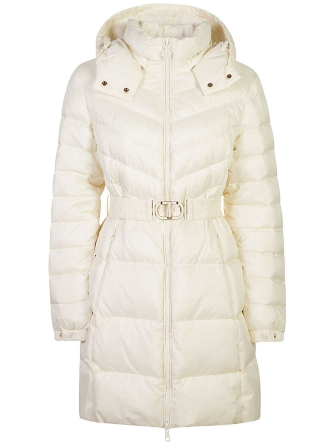 TWINSET стеганое пальто с поясом, белый
TWINSET стеганое пальто с поясом, белый