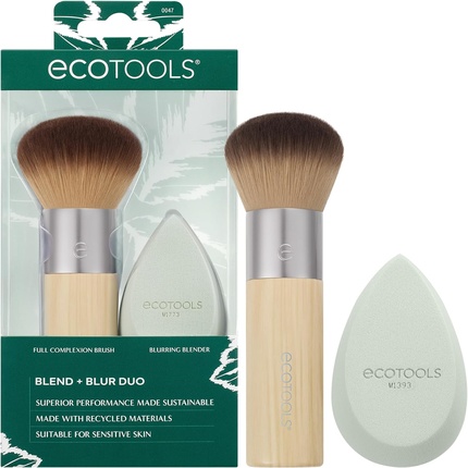 Кисть и спонж EcoTools Blend + Blur для макияжа жидких и кремовых продуктов Cloud Skin
Кисть и спонж EcoTools Blend + Blur для макияжа жидких и кремовых продуктов Cloud Skin