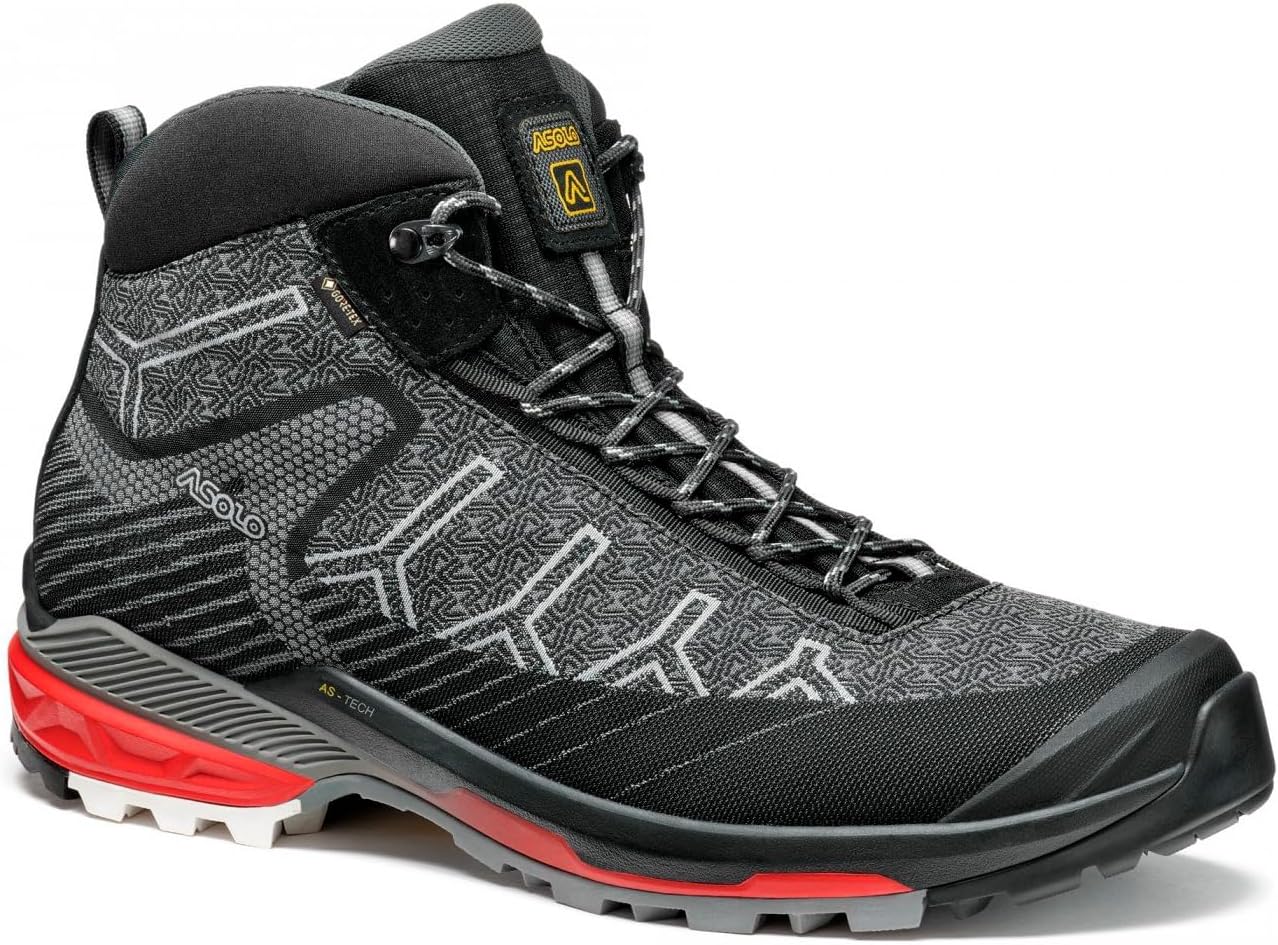 Мужские походные ботинки ASOLO Falcon EVO Jacquard GV с текстильным верхом, водонепроницаемой дышащей подкладкой и резиновой подошвой, черный/красный
Мужские походные ботинки ASOLO Falcon EVO Jacquard GV с текстильным верхом, водонепроницаемой дышащей подкладкой и резиновой подошвой, черный/красный
