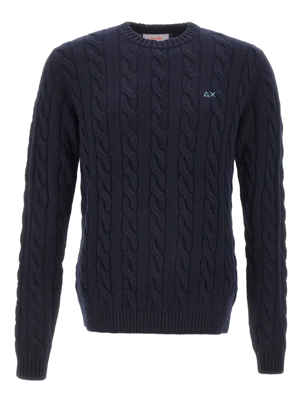 Вязаный свитер с логотипом Sun68, синий
Вязаный свитер с логотипом Sun68, синий