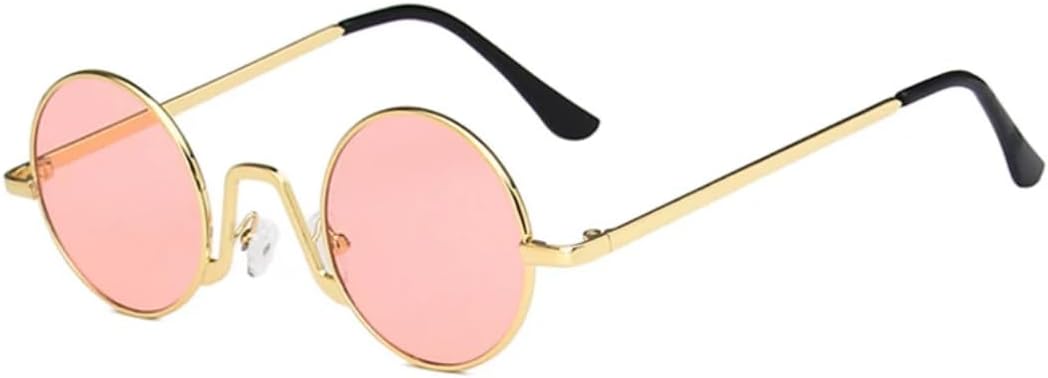 Солнцезащитные очки с защитой UV400 | Маленькая круглая металлическая оправа в стиле панк | Для женщин и мужчин | Для занятий спортом на открытом воздухе и вождения DSVIGF, Gold Pink
Солнцезащитные очки с защитой UV400 | Маленькая круглая металлическая оправа в стиле панк | Для женщин и мужчин | Для занятий спортом на открытом воздухе и вождения DSVIGF, Gold Pink