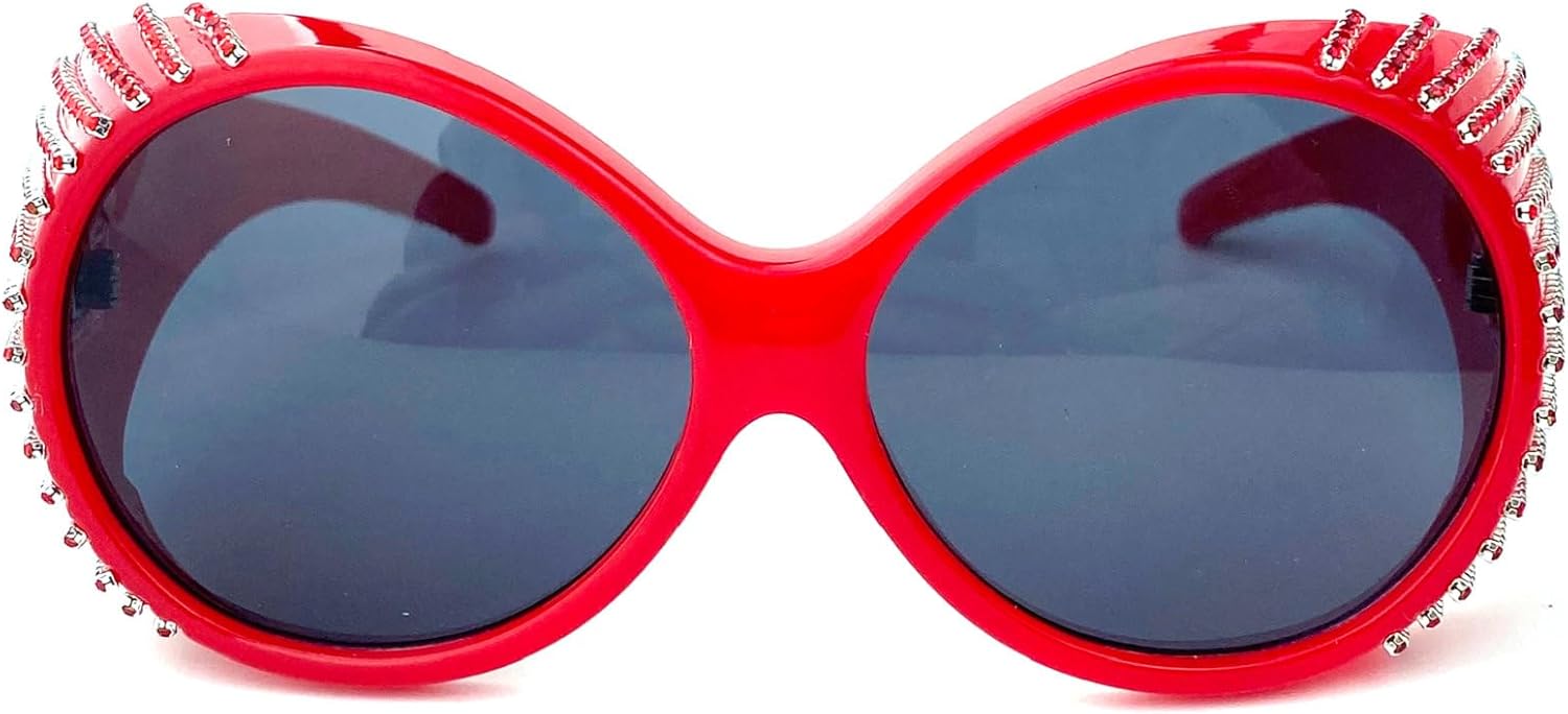 Блестящие большие круглые солнцезащитные очки со стразами, идеально подходящие для фестивалей и вечеринок, модные солнцезащитные очки в стиле панк Y2K для женщин mincl, Red
Блестящие большие круглые солнцезащитные очки со стразами, идеально подходящие для фестивалей и вечеринок, модные солнцезащитные очки в стиле панк Y2K для женщин mincl, Red