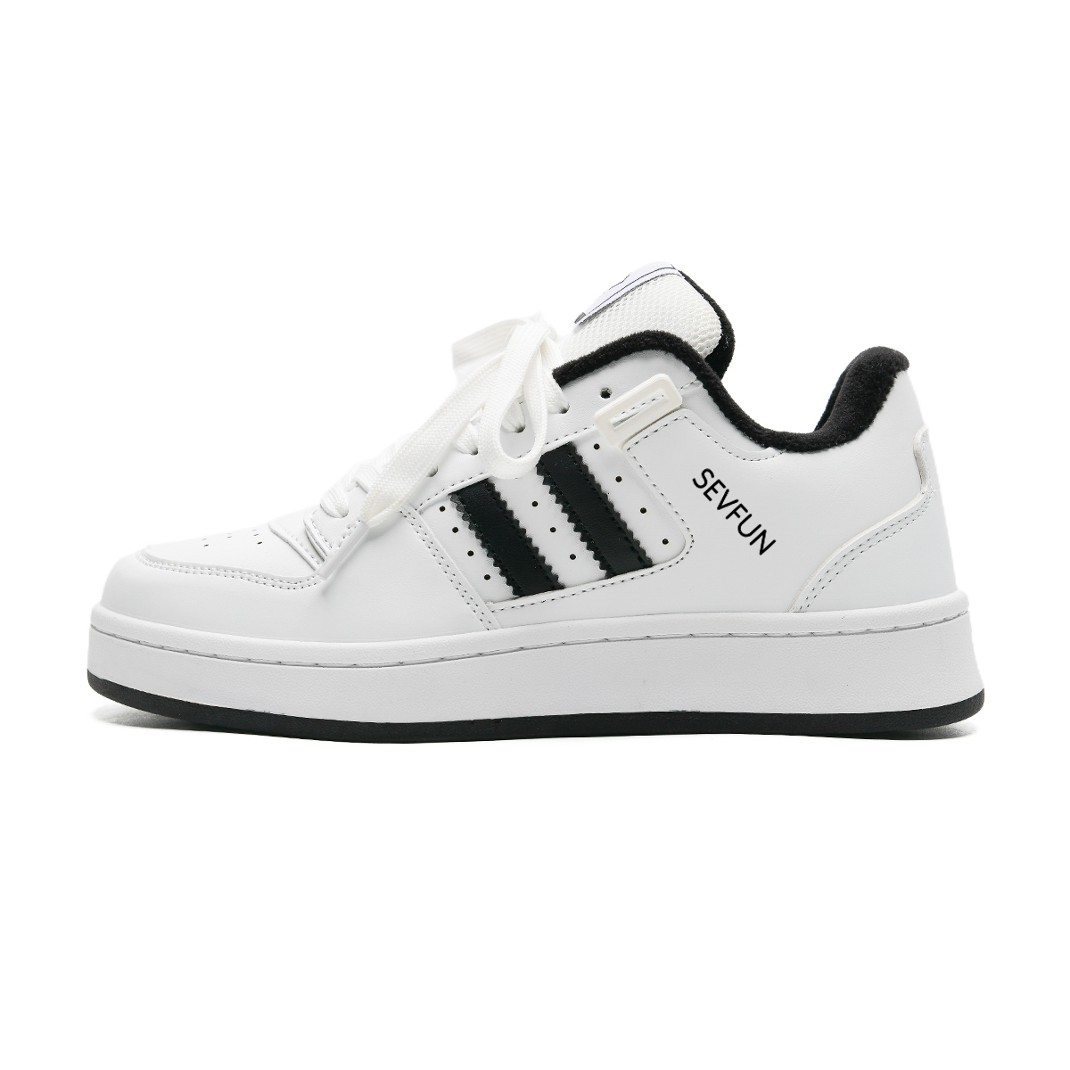 7 SEVFUN Низкие скейтерские кроссовки унисекс в подарочной коробке бело-черные с флисовой подкладкой, цвет White Black (Fleece-Lined)
7 SEVFUN Низкие скейтерские кроссовки унисекс в подарочной коробке бело-черные с флисовой подкладкой, цвет White Black (Fleece-Lined)