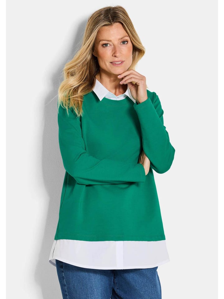 Свитшот Элегантный деловой топ 2-в-1 в зелено-белом цвете GOLDNER
Свитшот Элегантный деловой топ 2-в-1 в зелено-белом цвете GOLDNER