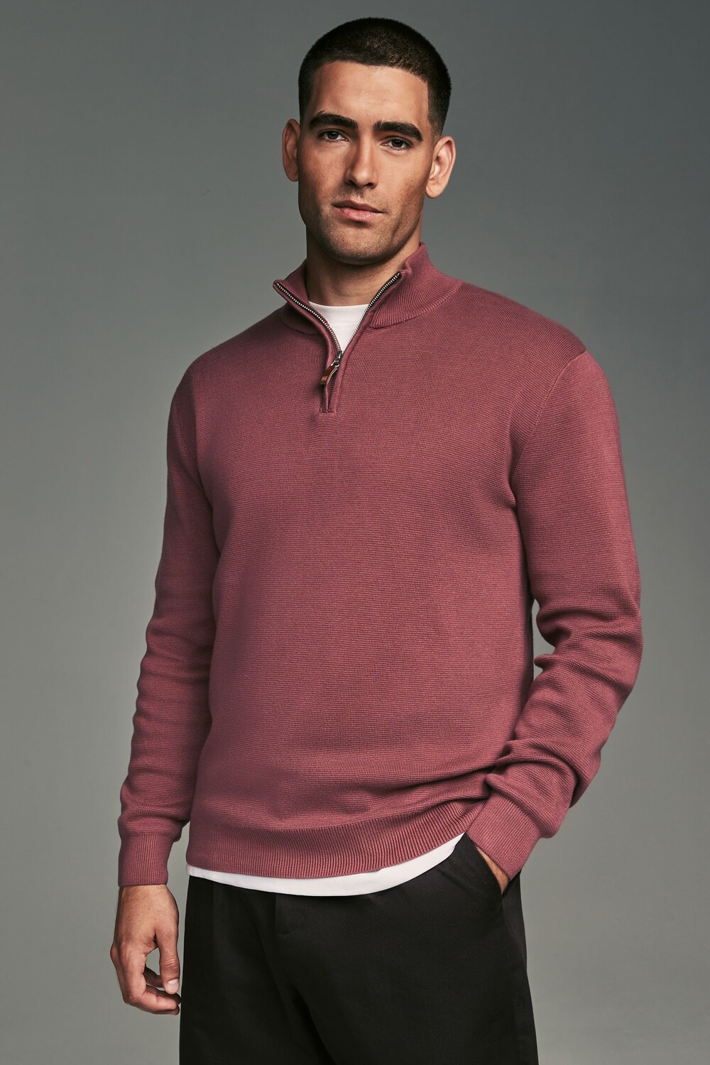 Джемпер прямого кроя из 100% хлопка премиум класса с застежкой молнией на воротнике Next, розовый
Джемпер прямого кроя из 100% хлопка премиум класса с застежкой молнией на воротнике Next, розовый