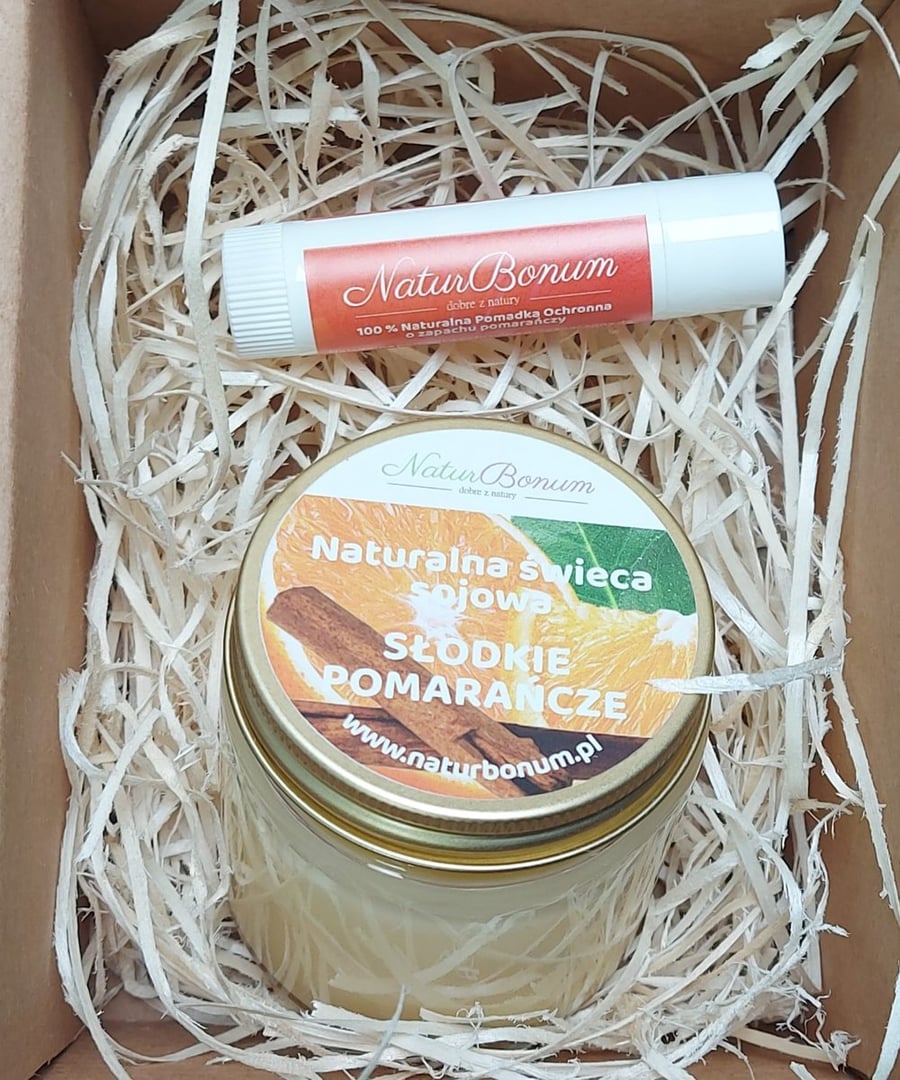 Подарочный набор «Сладкие апельсины» III: свеча 100 мл + помада NaturBonum
Подарочный набор «Сладкие апельсины» III: свеча 100 мл + помада NaturBonum