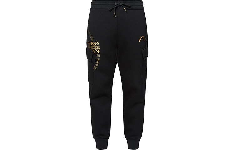 Трикотажные спортивные штаны мужские черные Evisu, черный
Трикотажные спортивные штаны мужские черные Evisu, черный