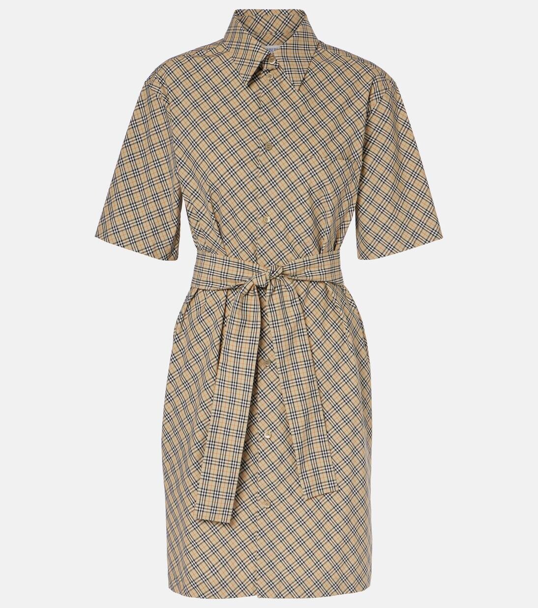 Платье-рубашка из хлопка в клетку Burberry Burberry, цвет light sage ip check
Платье-рубашка из хлопка в клетку Burberry Burberry, цвет light sage ip check