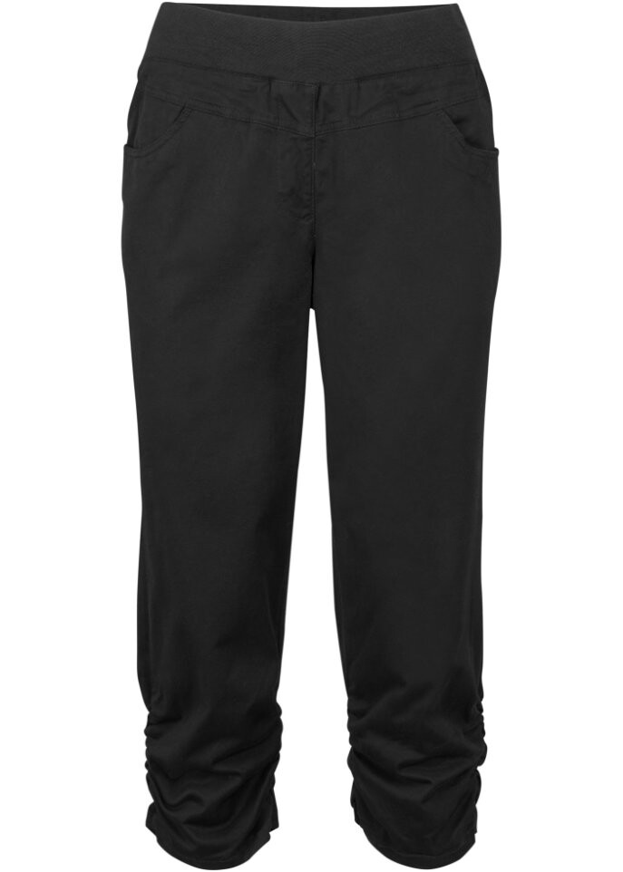 Хлопковые капри с удобным поясом и рюшами Bpc Bonprix Collection, черный
Хлопковые капри с удобным поясом и рюшами Bpc Bonprix Collection, черный