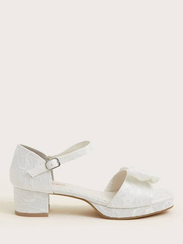 Детские свадебные туфли на каблуке с кружевным бантом Monsoon, Ivory
Детские свадебные туфли на каблуке с кружевным бантом Monsoon, Ivory