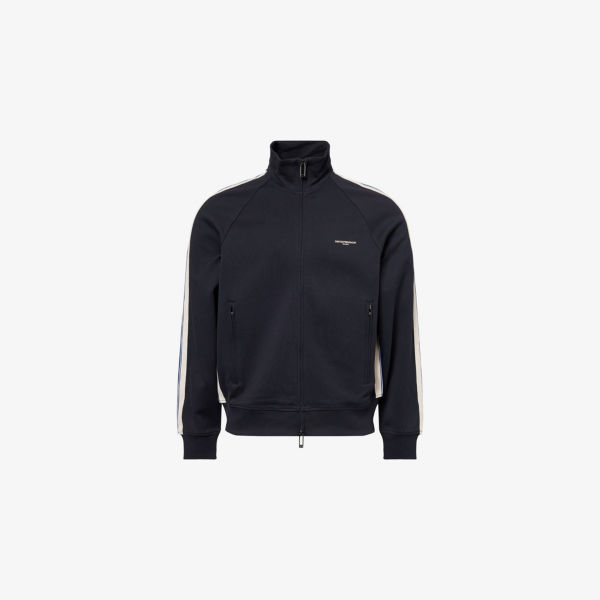 Свитшот Emporio Armani из хлопковой смеси с полосками и принтом логотипа, темно-синий
Свитшот Emporio Armani из хлопковой смеси с полосками и принтом логотипа, темно-синий