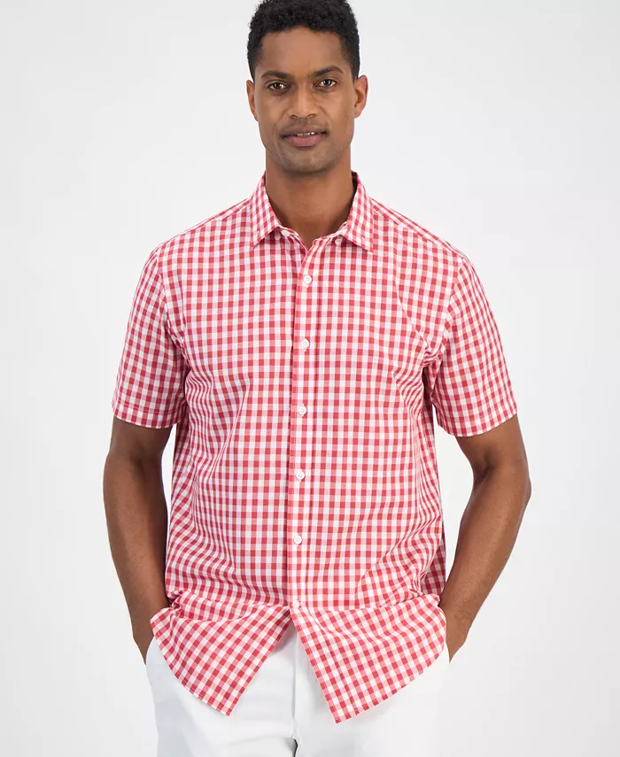 Мужская тканая рубашка в клетку «гингем» Club Room, красный
Мужская тканая рубашка в клетку «гингем» Club Room, красный