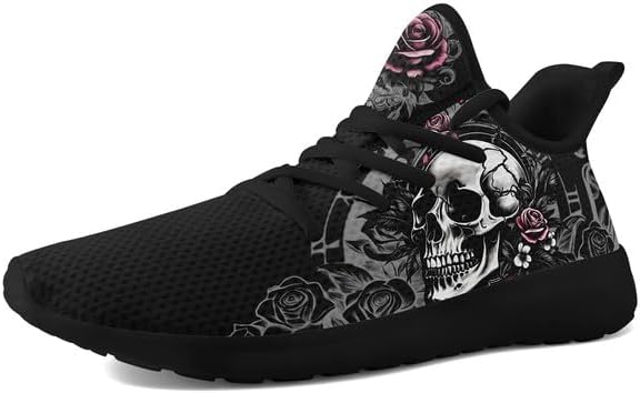 Кроссовки AWSOLE Fashion с черепом для мужчин и женщин, стильные унисекс, шнуровка, комфортные, дышащие, легкие, готические, черный/серый
Кроссовки AWSOLE Fashion с черепом для мужчин и женщин, стильные унисекс, шнуровка, комфортные, дышащие, легкие, готические, черный/серый