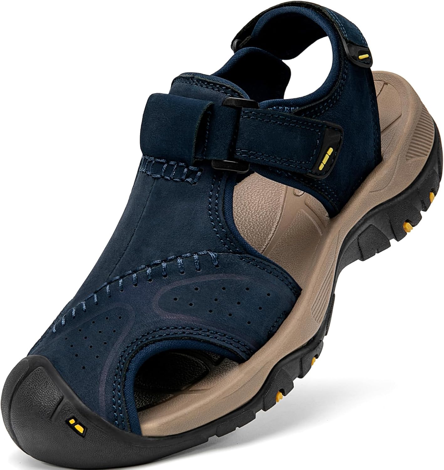 Мужские спортивные сандалии с закрытым носком, кожаные для походов, спортивной ходьбы, активного отдыха на улице, пляжа, троп, реки и рыбалки, водонепроницаемые, легкие и удобные Boveshorn, синий
Мужские спортивные сандалии с закрытым носком, кожаные для походов, спортивной ходьбы, активного отдыха на улице, пляжа, троп, реки и рыбалки, водонепроницаемые, легкие и удобные Boveshorn, синий