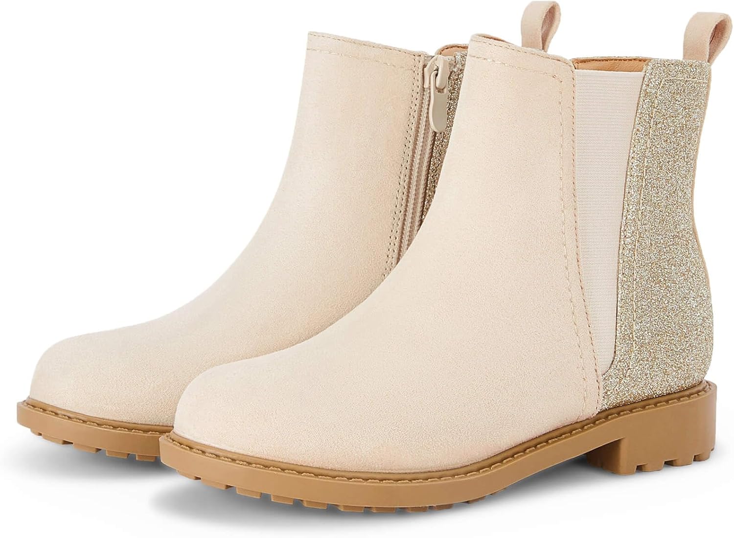 Детские блестящие ботильоны Coutgo с боковой молнией, удобные челси для малышей/детей младшего и старшего возраста, Beige
Детские блестящие ботильоны Coutgo с боковой молнией, удобные челси для малышей/детей младшего и старшего возраста, Beige