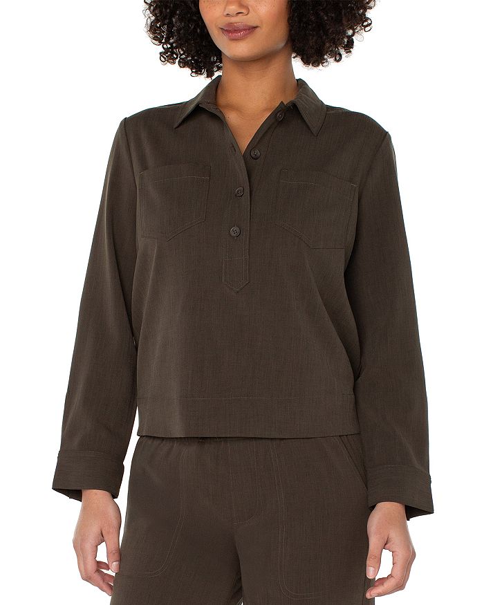 Рубашка с запахом Liverpool Los Angeles, коричневый
Рубашка с запахом Liverpool Los Angeles, коричневый