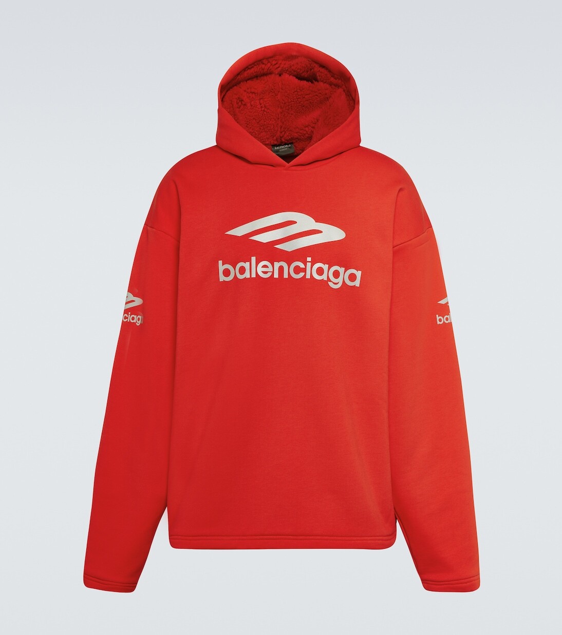 Толстовка из хлопкового флиса 3b sports icon Balenciaga, красный
Толстовка из хлопкового флиса 3b sports icon Balenciaga, красный