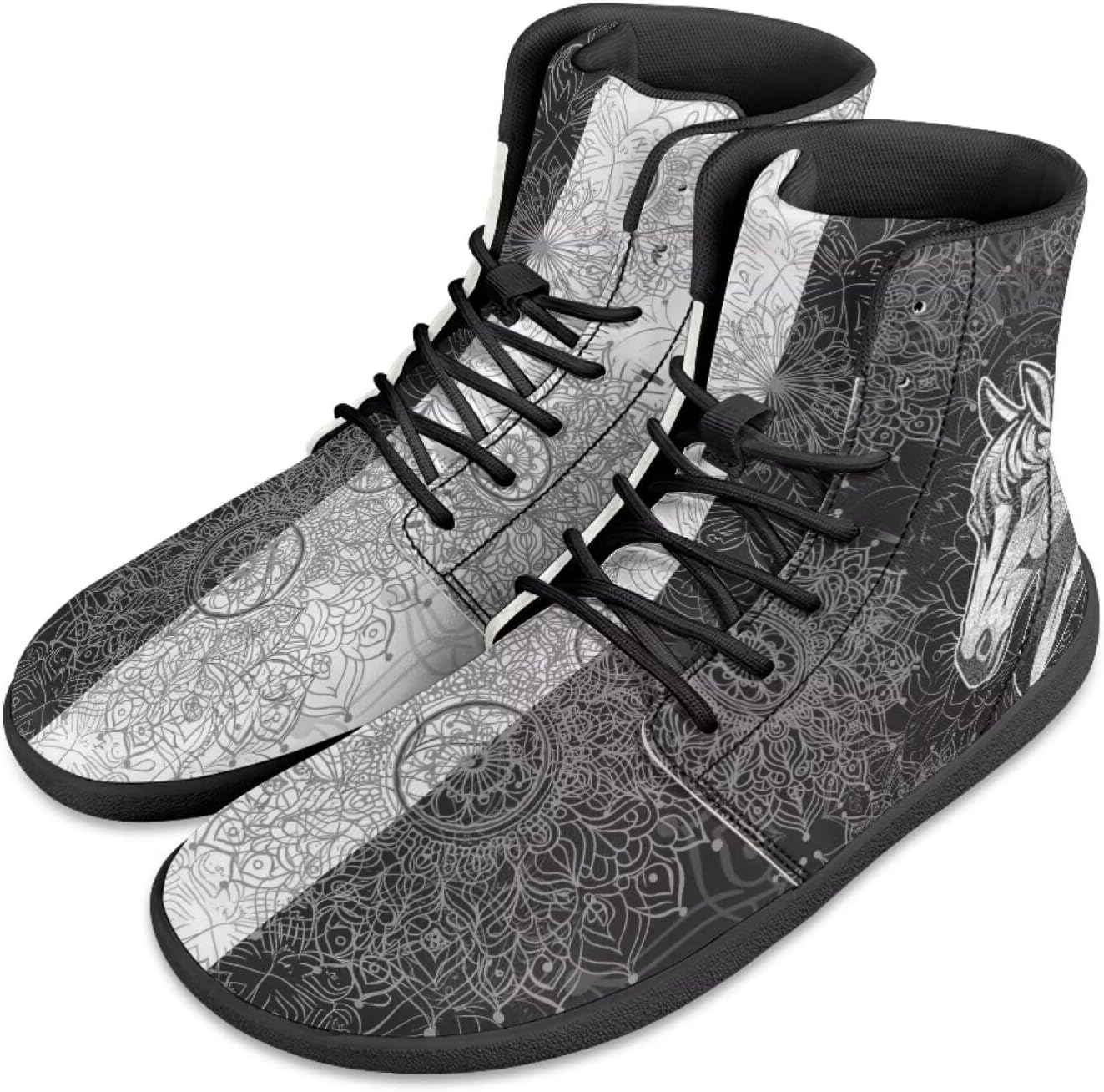 Мужские кроссовки Barefoot Shoes с принтом Datura Animals: высокие, с широким носком, на шнуровке, с нескользящей подошвой, для тренировок и бега Xixirimido, Horse Datura
Мужские кроссовки Barefoot Shoes с принтом Datura Animals: высокие, с широким носком, на шнуровке, с нескользящей подошвой, для тренировок и бега Xixirimido, Horse Datura