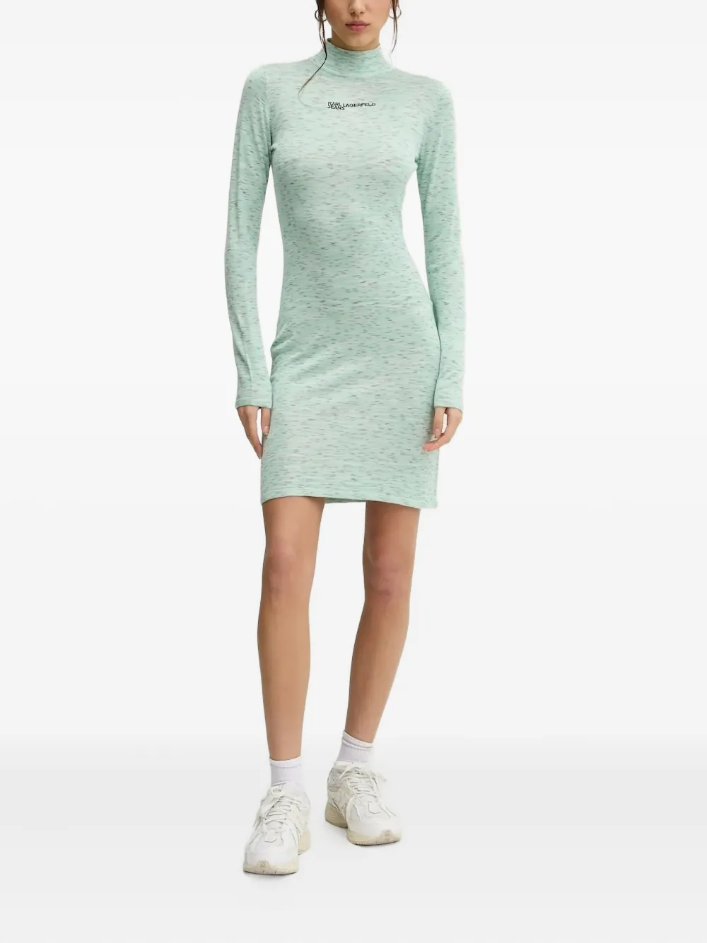 Мини-платье с логотипом и высоким воротом Karl Lagerfeld Jeans, зеленый
Мини-платье с логотипом и высоким воротом Karl Lagerfeld Jeans, зеленый