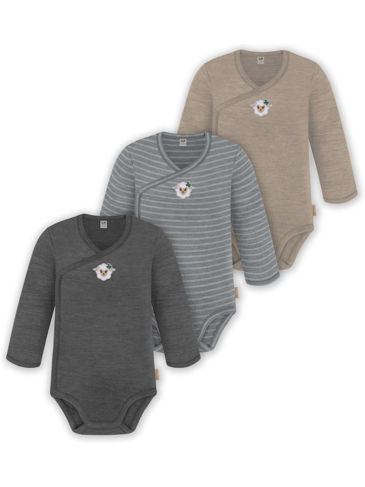 Normani Outdoor Sports Комплект из 3 детских боди с длинными рукавами из мериносовой шерсти, бежевого, серого и антрацитового цвета
Normani Outdoor Sports Комплект из 3 детских боди с длинными рукавами из мериносовой шерсти, бежевого, серого и антрацитового цвета