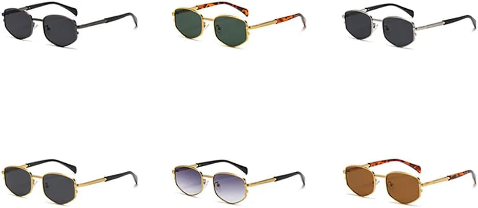 Солнцезащитные очки в ретро-стиле с металлической оправой для женщин, ромбовидные, маленькие, мужские, с защитой от УФ-излучения UV400 VFDHN, Gold With Grey
Солнцезащитные очки в ретро-стиле с металлической оправой для женщин, ромбовидные, маленькие, мужские, с защитой от УФ-излучения UV400 VFDHN, Gold With Grey