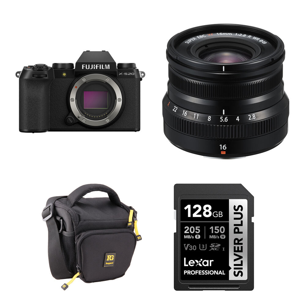 Беззеркальная камера FUJIFILM X-S20 Mirrorless Camera with 16mm f/2.8 Lens and Basic
Беззеркальная камера FUJIFILM X-S20 Mirrorless Camera with 16mm f/2.8 Lens and Basic