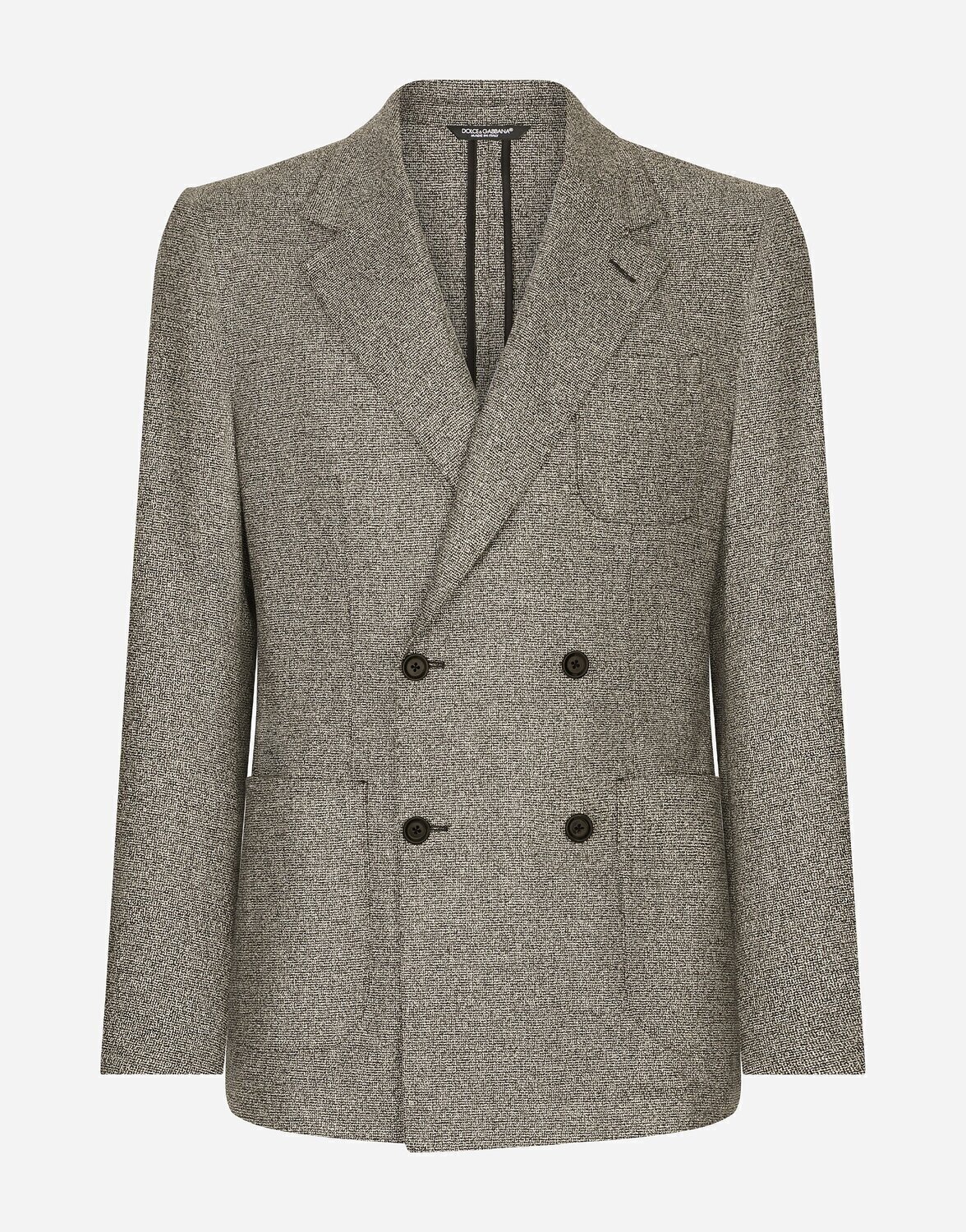 Двубортный жакет из стрейч-фланели кроя portofino Dolce & Gabbana, серый
Двубортный жакет из стрейч-фланели кроя portofino Dolce & Gabbana, серый