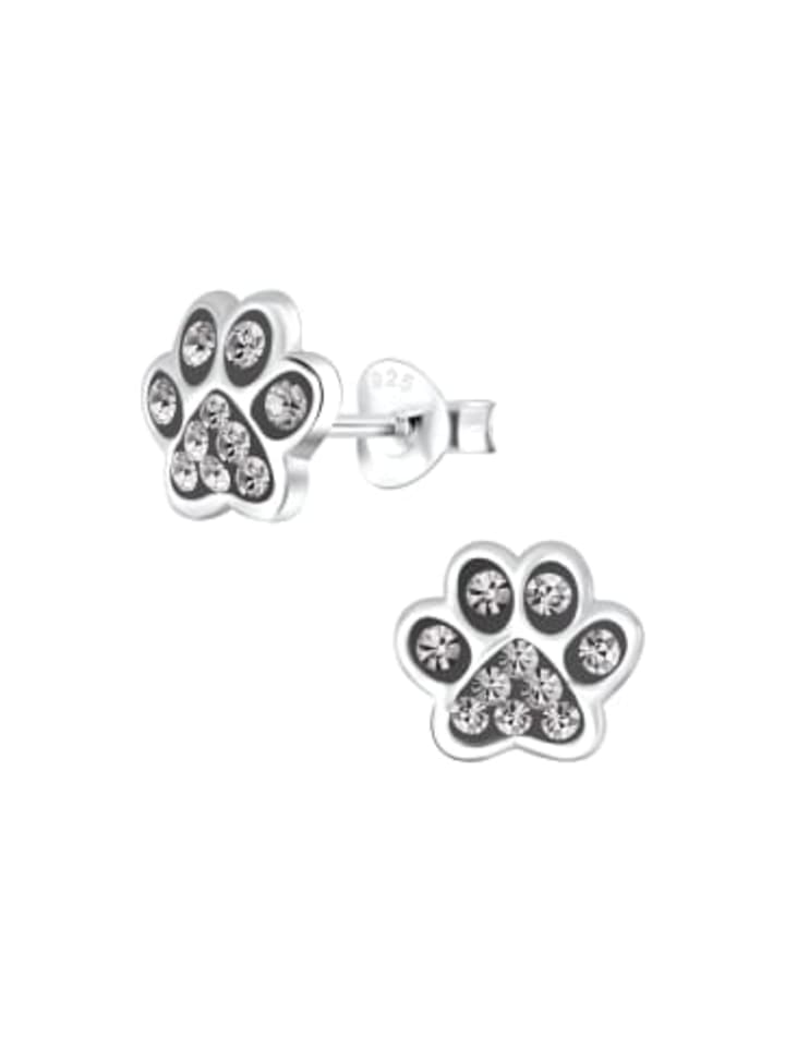 Alexander York Серьги-гвоздики в виде отпечатка лапы, украшенные черным бриллиантом, в оправе из серебра 925 пробы, 2 части в серебряной оправе
Alexander York Серьги-гвоздики в виде отпечатка лапы, украшенные черным бриллиантом, в оправе из серебра 925 пробы, 2 части в серебряной оправе