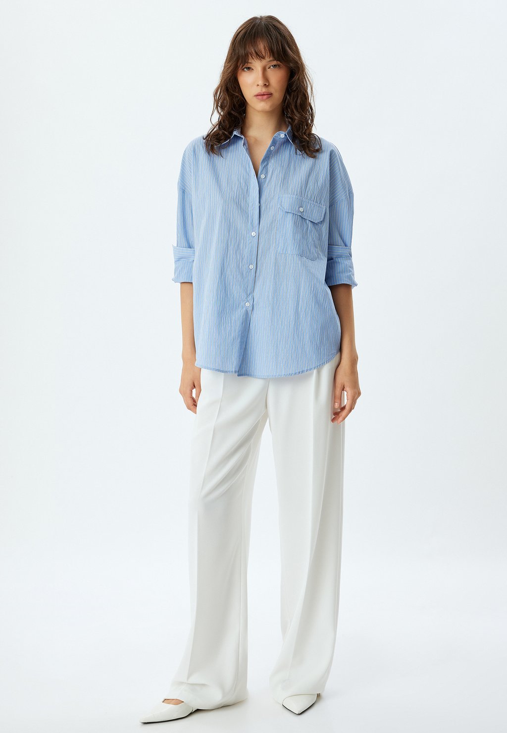 Блузка на пуговицах LONG SLEEVE Koton, синий
Блузка на пуговицах LONG SLEEVE Koton, синий