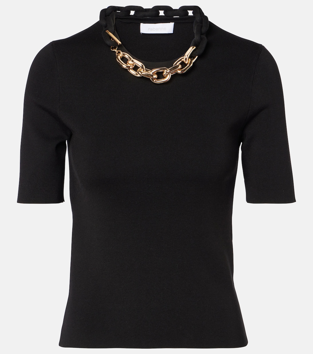 Топ из смеси шелка и хлопка Rabanne, черный
Топ из смеси шелка и хлопка Rabanne, черный