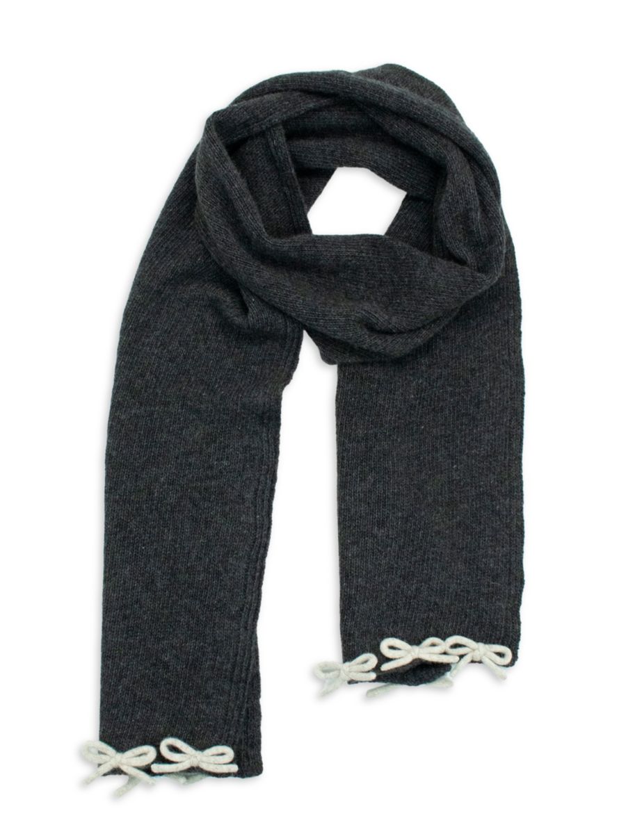 Шарф из кашемировой смеси с бантом Portolano, цвет Grigio
Шарф из кашемировой смеси с бантом Portolano, цвет Grigio